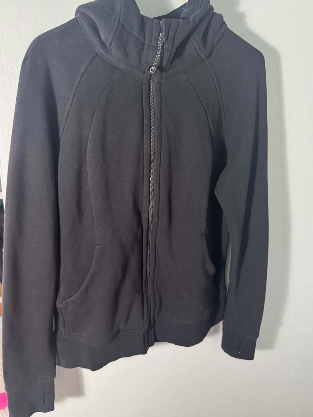 lululemon athletica black full zip scuba